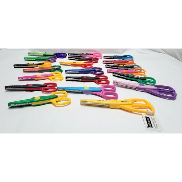 Lot of 20 Decorative Edge Paper Border Scissors for Scrapbooking Crafting - Picture 3 of 6